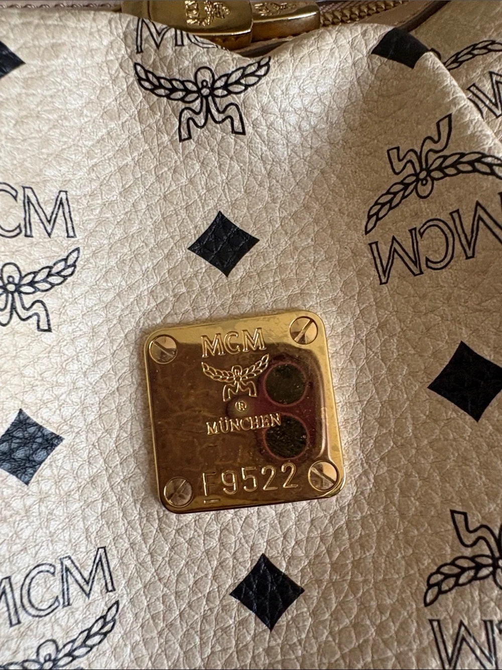 MCM beige cream